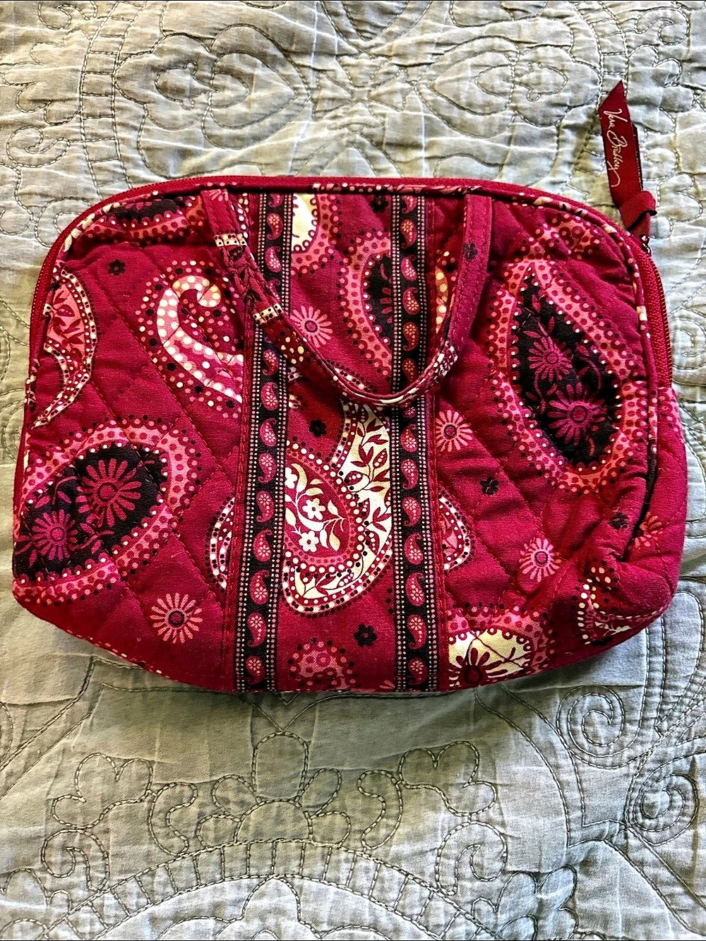 Vintage Vera Bradley Paisley Cosmetic Tote